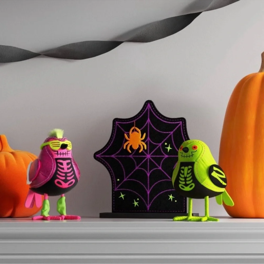 Target Hyde & EEK! Halloween Neon Punk Rocker 80s Skeleton Bird